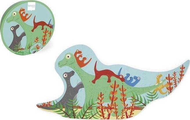 Scratch Scratch  Dinosaurs contour puzzle  30
