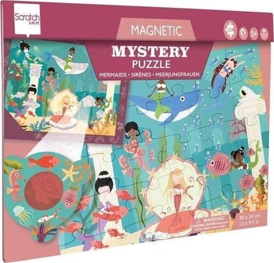 Mermaid magnetic puzzle and 2in1 game