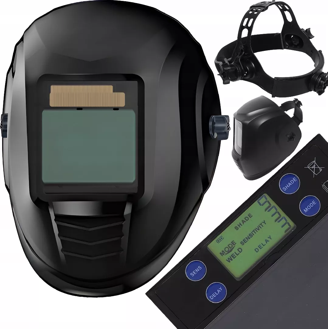 Auto-darkening welding mask with adjustable filter