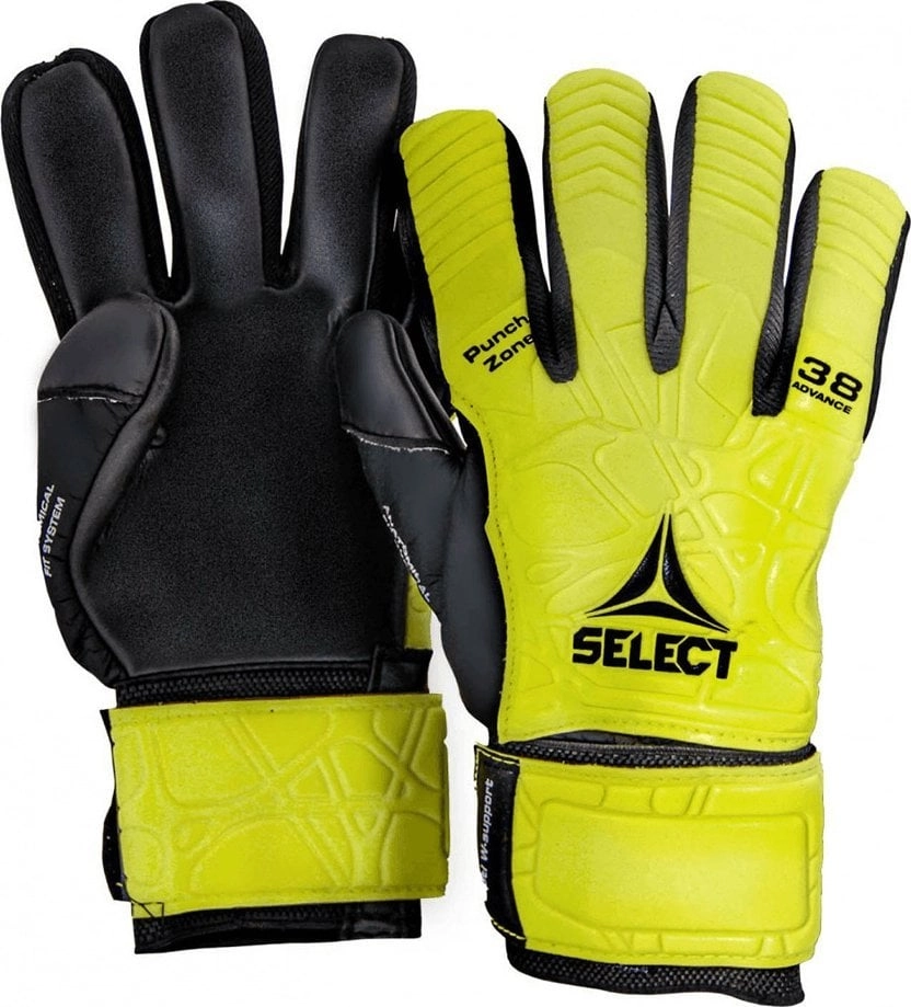 Select 38 Advance Goalkeeper Gloves Yellow-Black