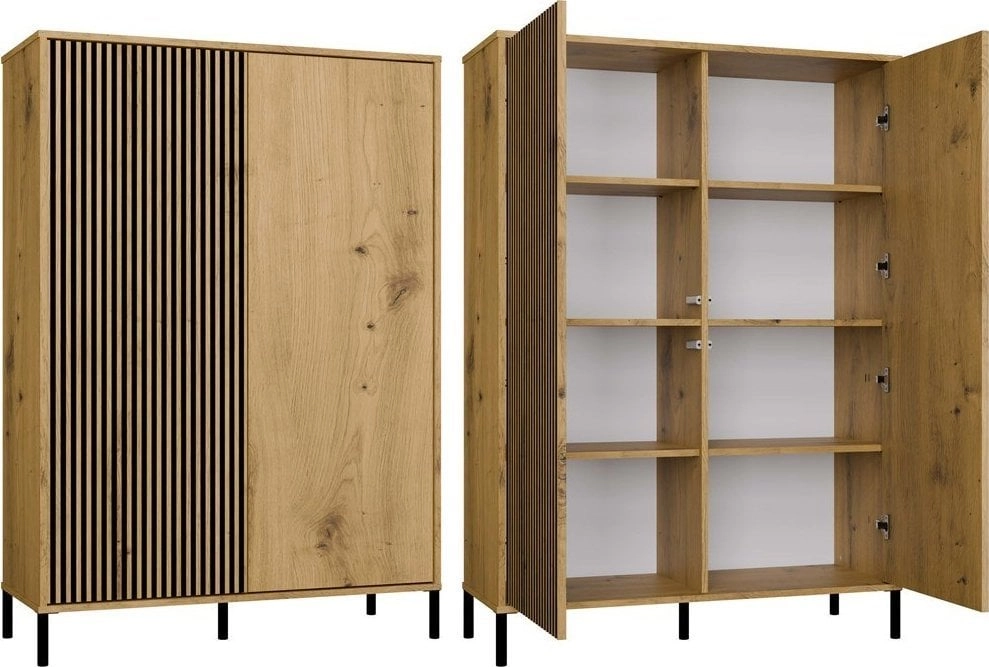 KAMARO 2DD SLIM/GŁ OAK ARTISAN DISPLAY