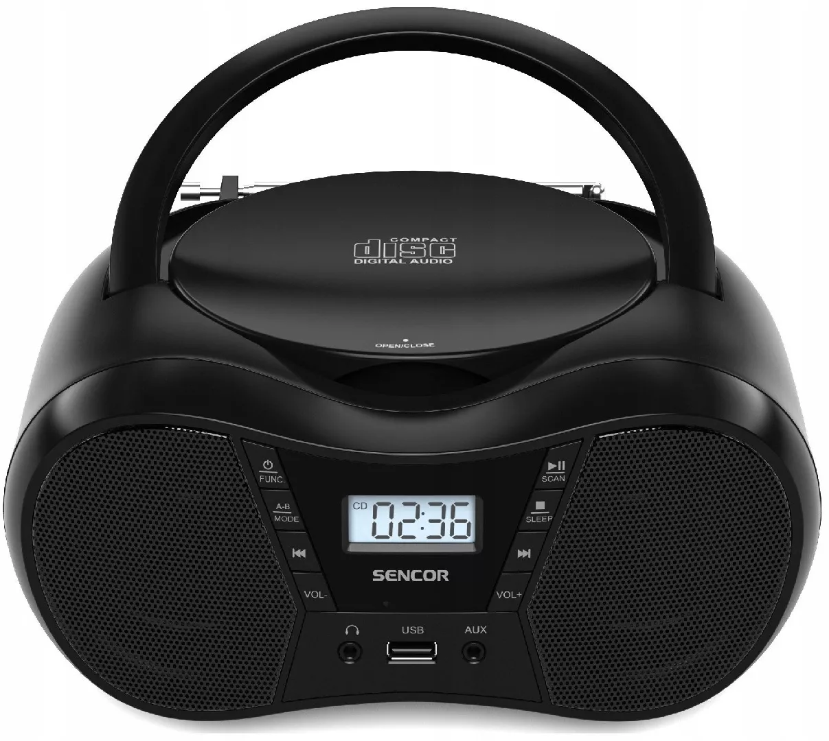 Radio CD SPT 2300 BK CD/MP3/USB/BT
