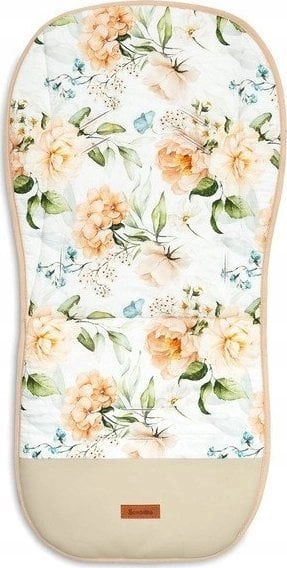 Sensillo VELVET STROLLER INSERT - PEONY
