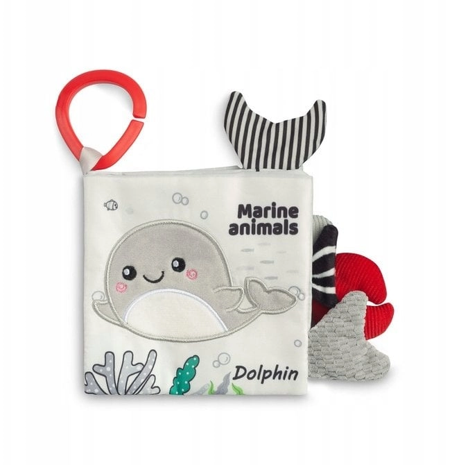 BLACK  WHITE FABRIC BOOK DELFIN 5903076320254