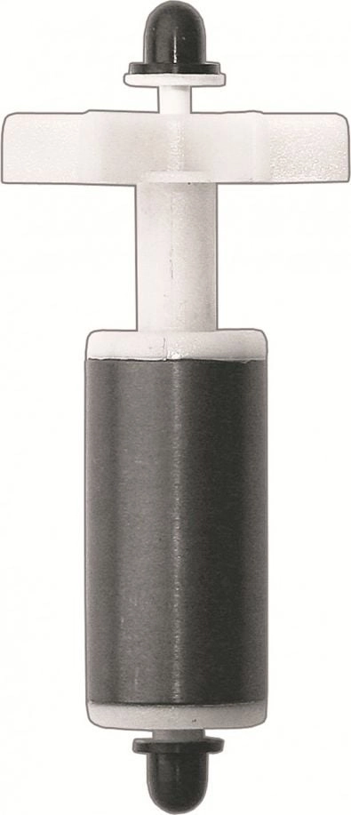 Rotor with pin and cap for
