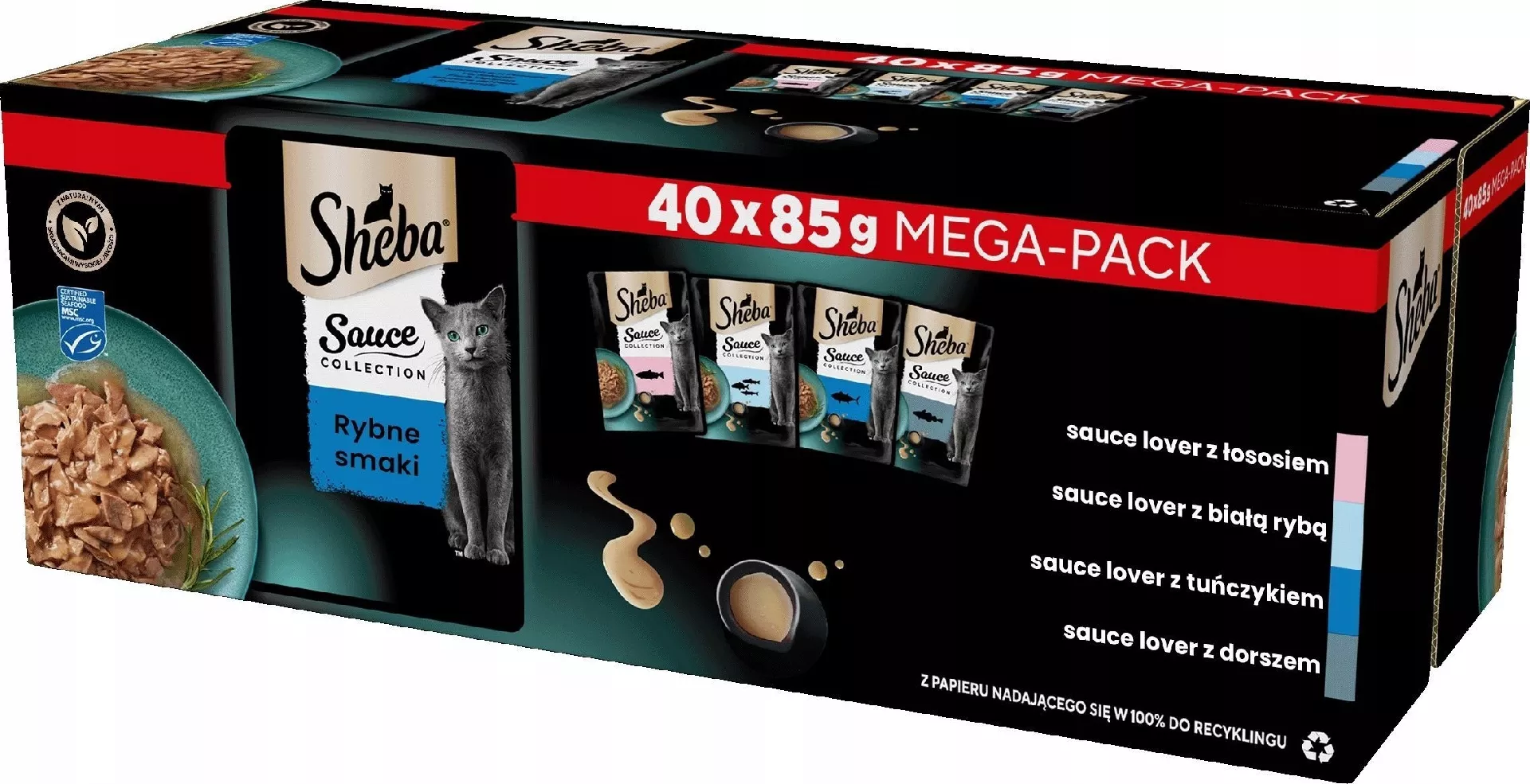 SHEBA Sauce Collection Fish flavors collection
