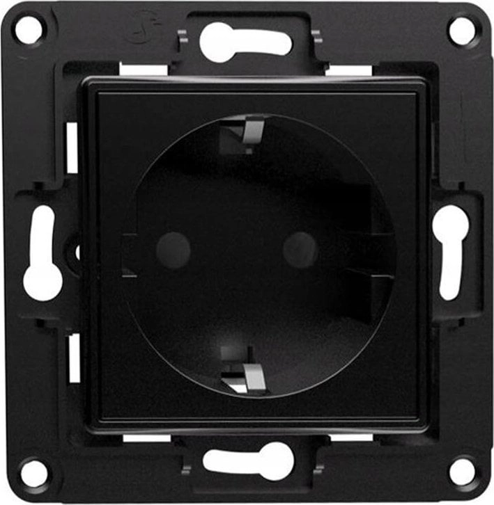 SHELLY WALL SOCKET EU - BLACK
