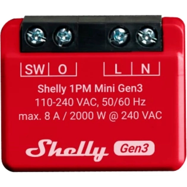 Shelly Plus 1PM Mini Gen3  relay
