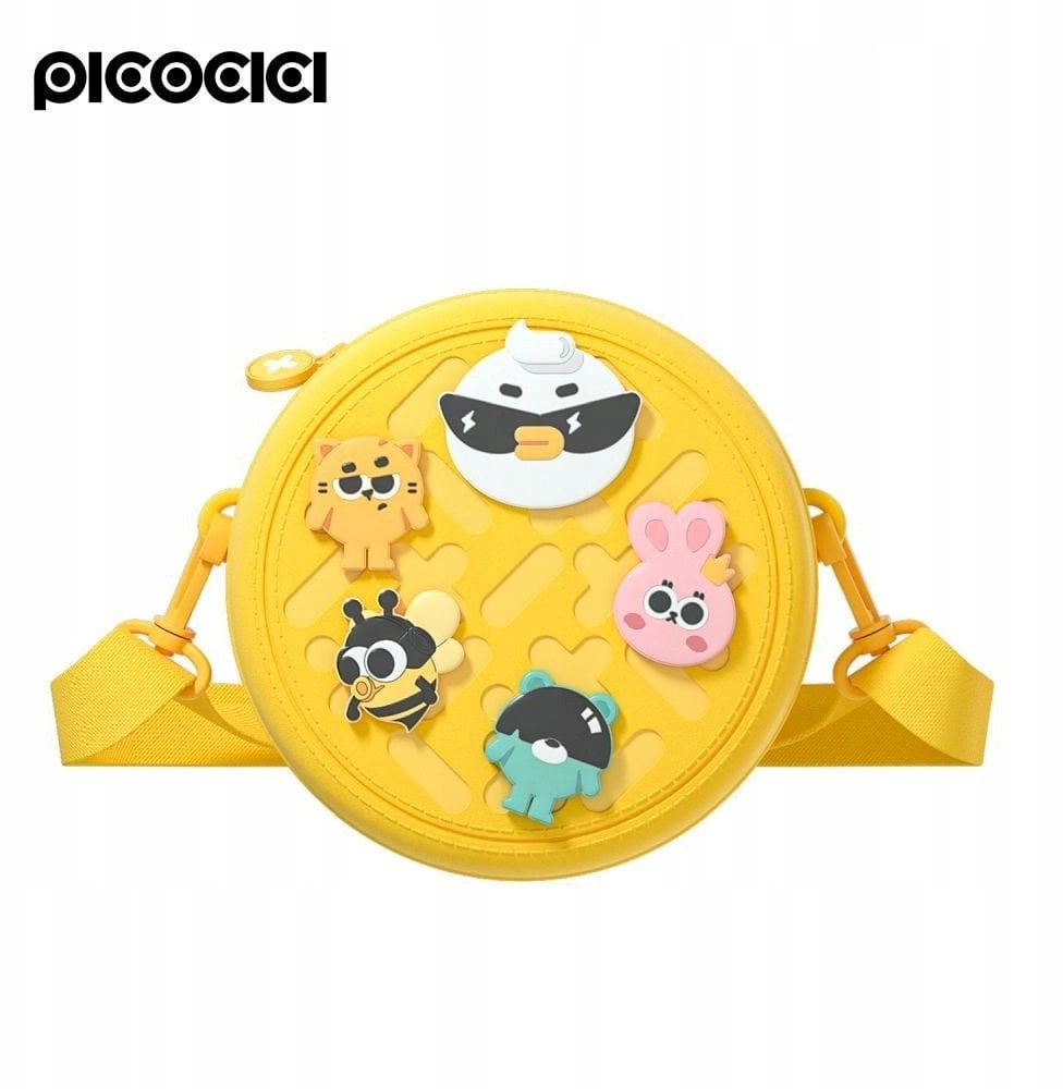 PICOCICI Small round backpack K36 yellow