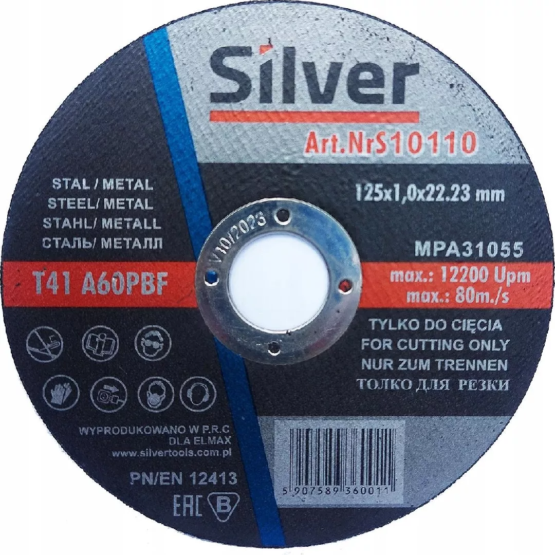 Silver TARCZA DO CIĘCIA METALU 125