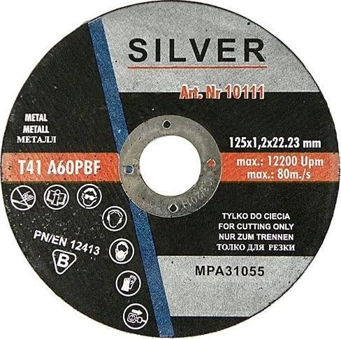 Silver TARCZA DO CIĘCIA METALU 125