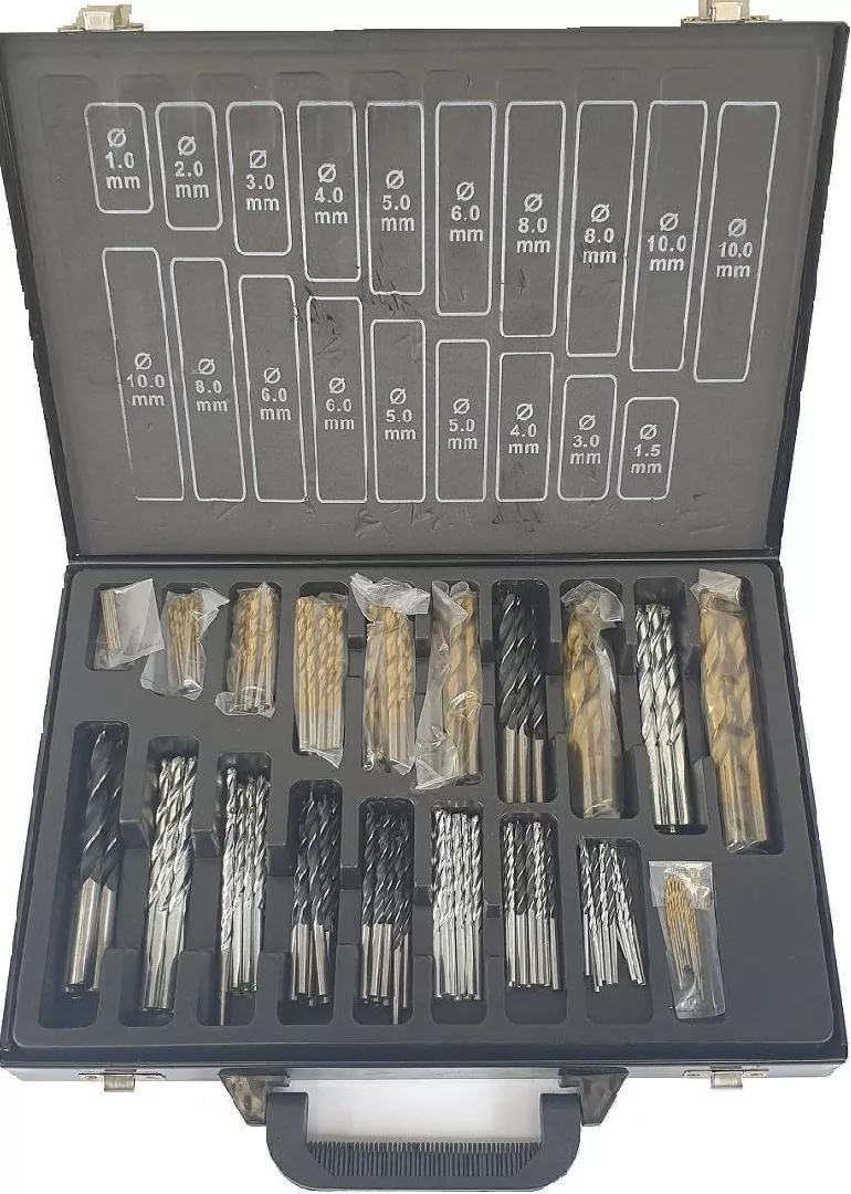MIX DRILL SET 160 pcs. /SILVER