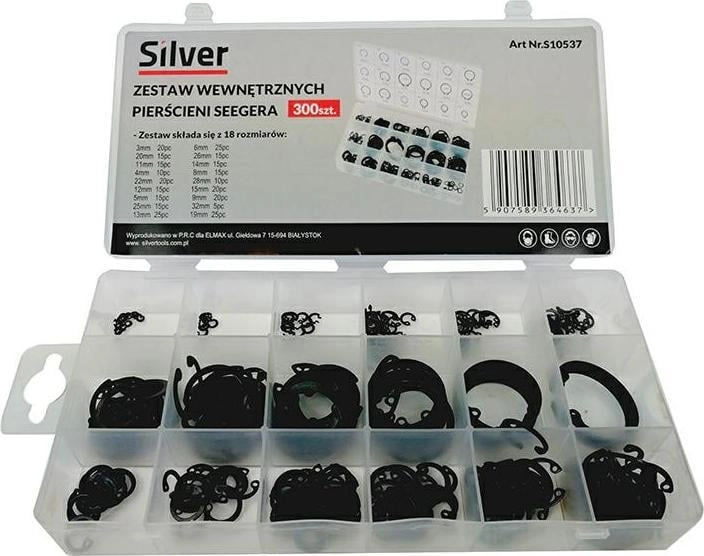 Silver PIERŚCIENIE SEGERA WEWNĘTRZNE 300el. /SILVER
