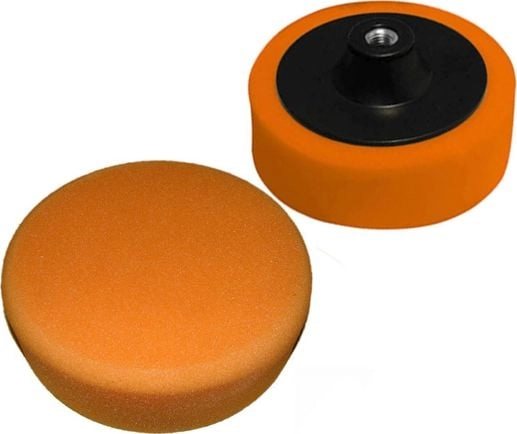 Silver DISC 180mm POLISHING SPONGE ORANGE