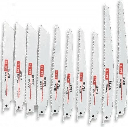 Silver saber saw blade 10 pieces