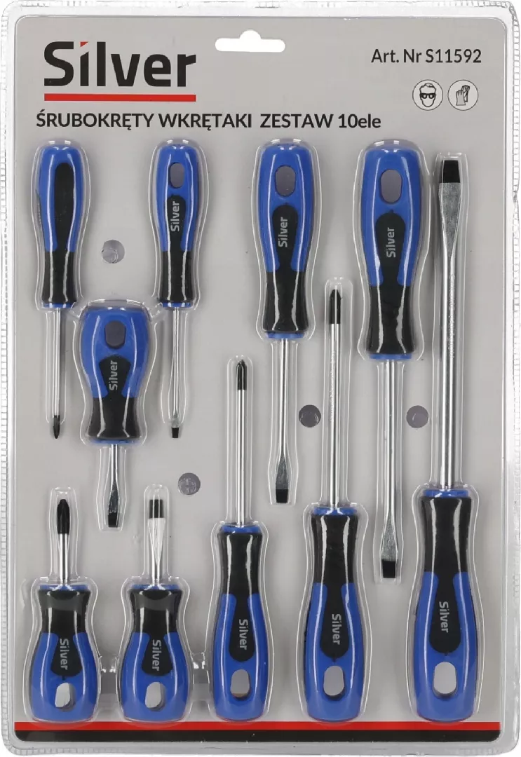 Silver SCREWDRIVERS 10 pcs. /SILVER 11592