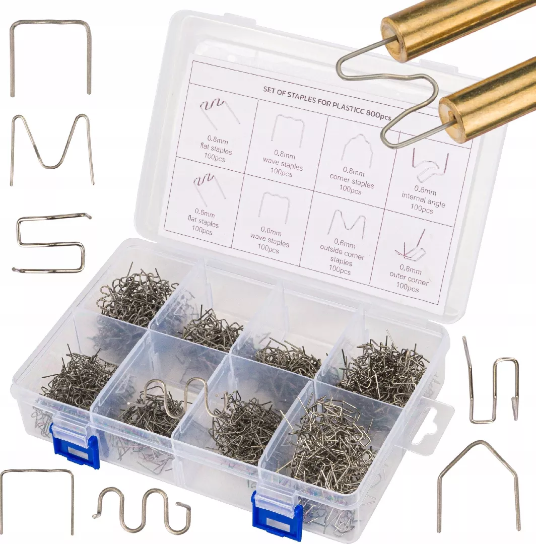 Silver STAPLES FOR PLASTIC WELDER 800
