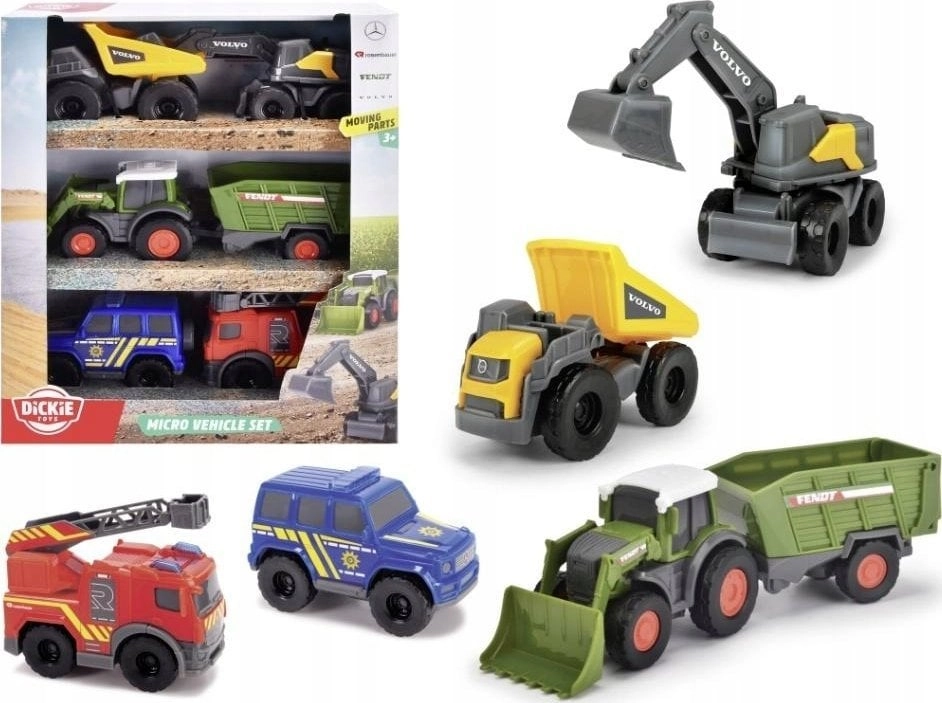 Dickie City set of 6 vehicles