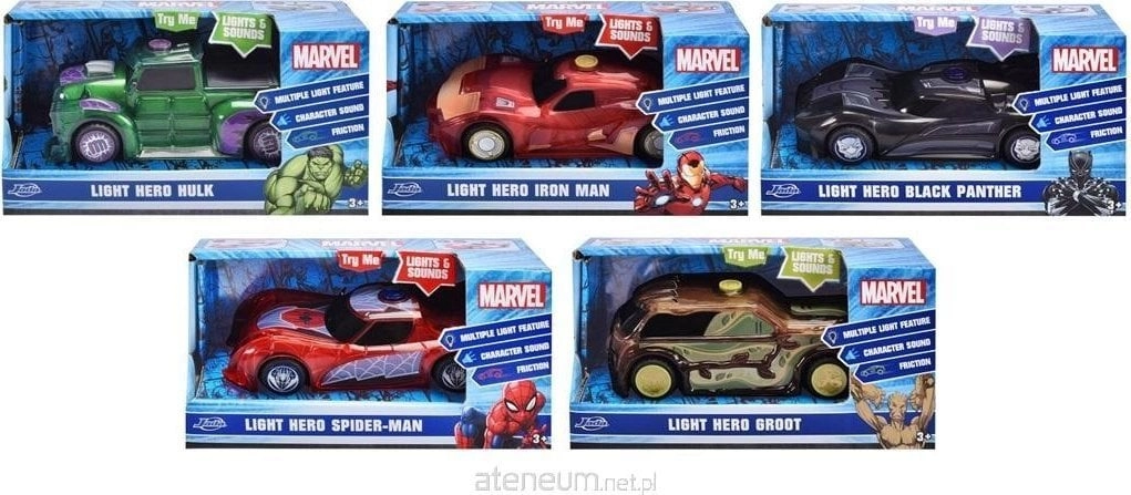 JADA Marvel mix of vehicles 1:32