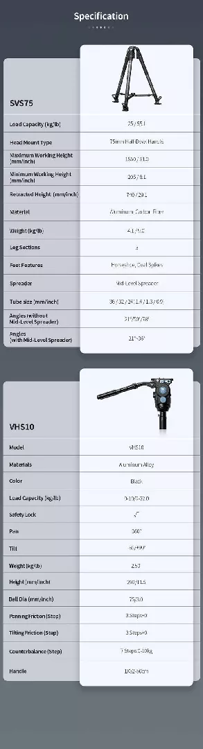 Sirui Sirui Pro Video Tripod Kit
