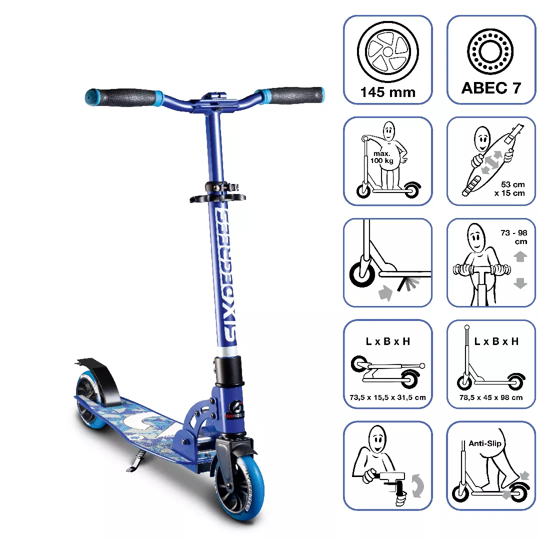 Six Degrees Aluminium Scooter 145 mm