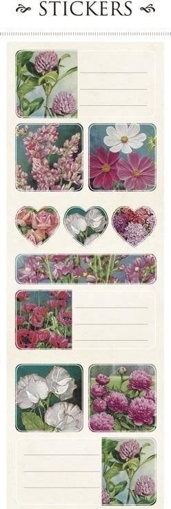 Decorative stickers ST149-6 flowers of summer