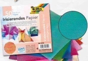 Papier opalizujący kropki 14x14cm 50szt 4001868031157