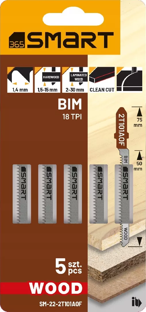 Smart jigsaw blade 18 tpi wood