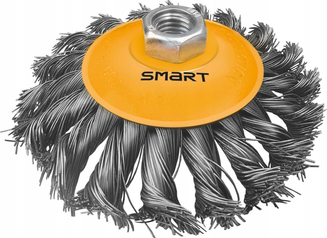 Smart braided wire disc brush 125mm
