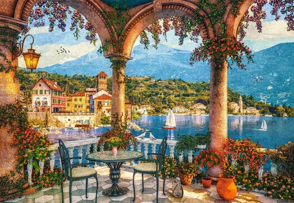 1500 piece Mediterranean Veranda puzzle GXP-897750