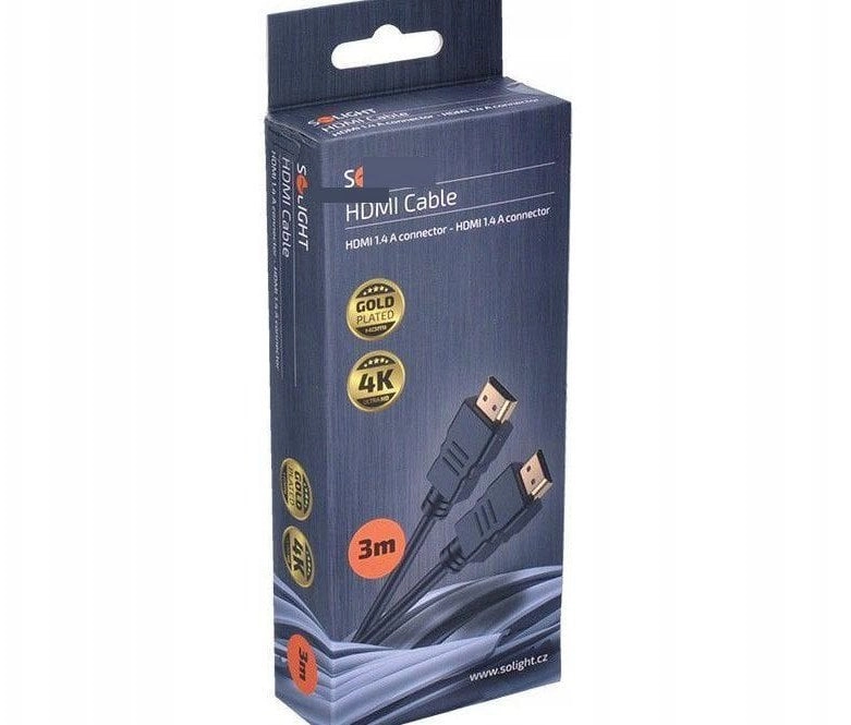 Solight HDMI cable with Ethernet  HDMI