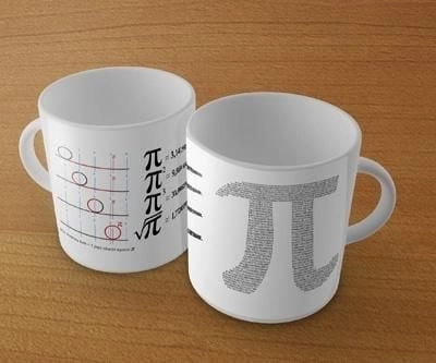 Soliton Mug - Mathematics. Letter Pi