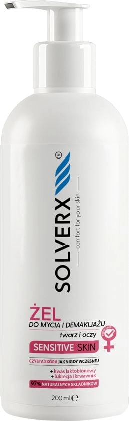 Solverx Sensitive Skin wash and make-up
