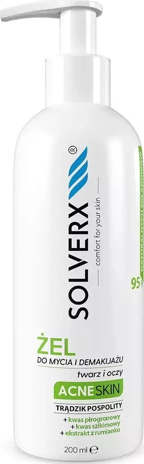 Solverx Acne Skin gel for washing