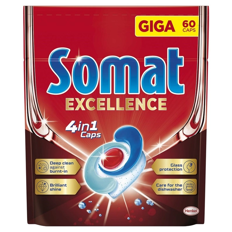 DISHWASHER CAPS. SOMAT EXCELLENCE 60 UNITS