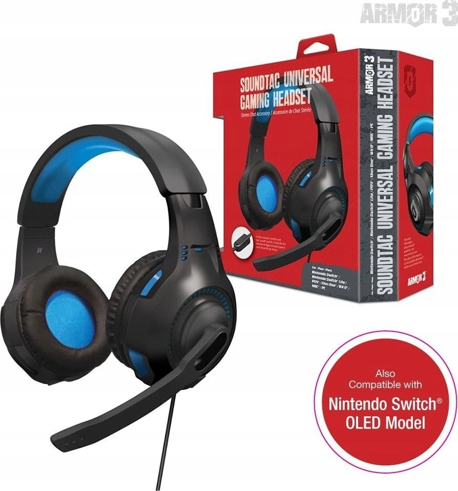Soundtac universālās spēļu austiņas, zilas (M07222-BU)