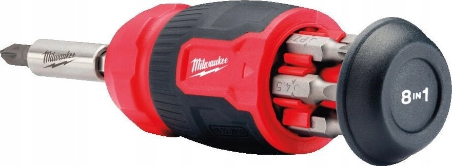 MILWAUKEE UNIVERSAL SCREWDRIVE WITH RATCHET 8in1