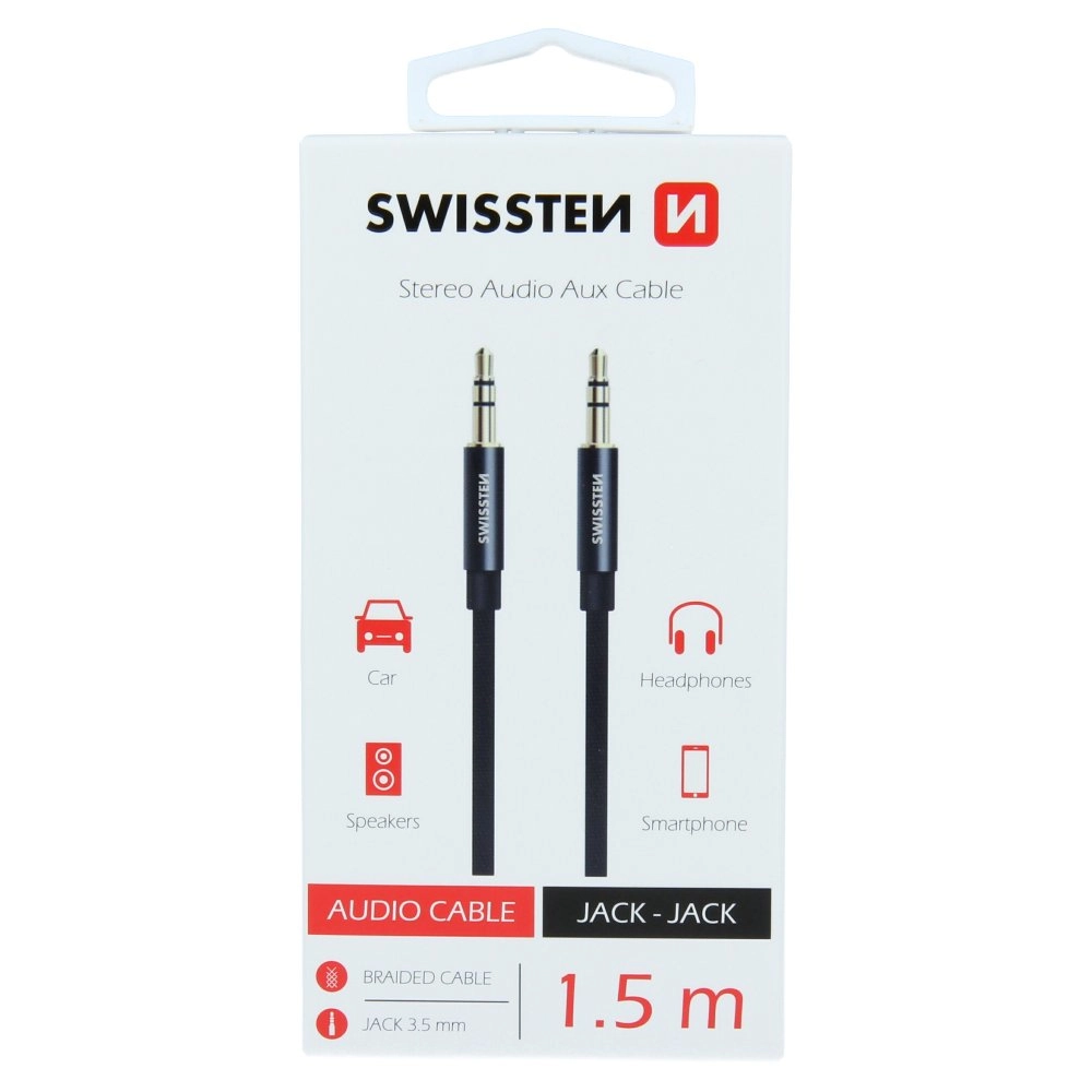 Swissten Textile Premium AUX vads 3