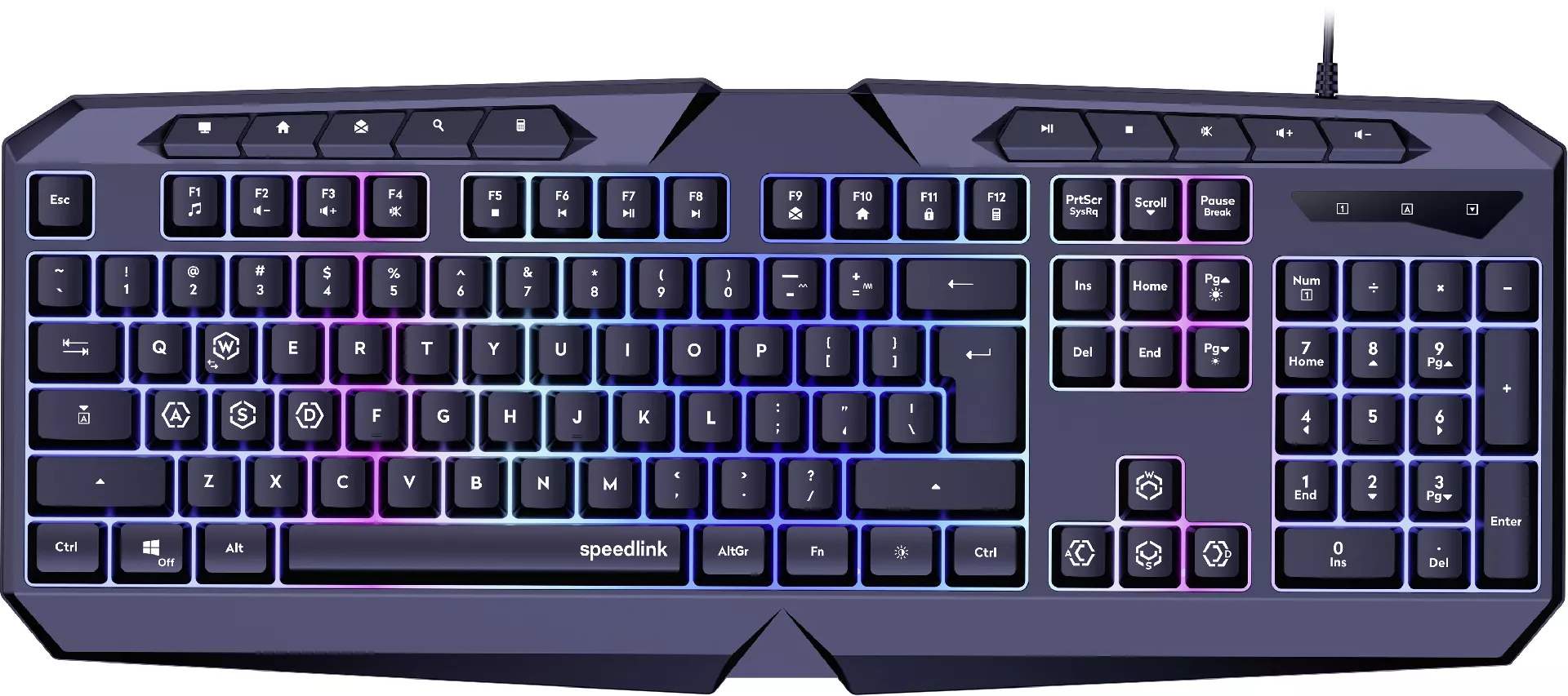 Speedlink keyboard Ludicium RGB Rainbow US