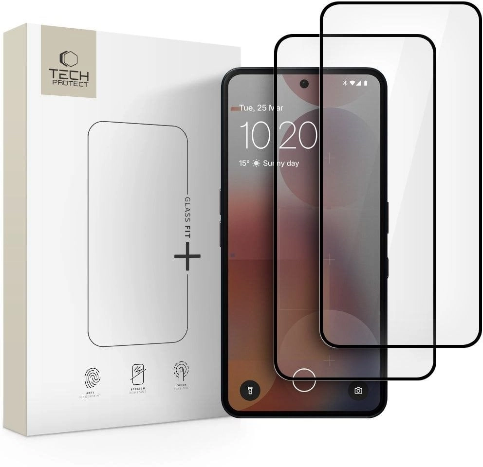 SZKŁO HARTOWANE TECH-PROTECT GLASS FIT+ 2-PACK
