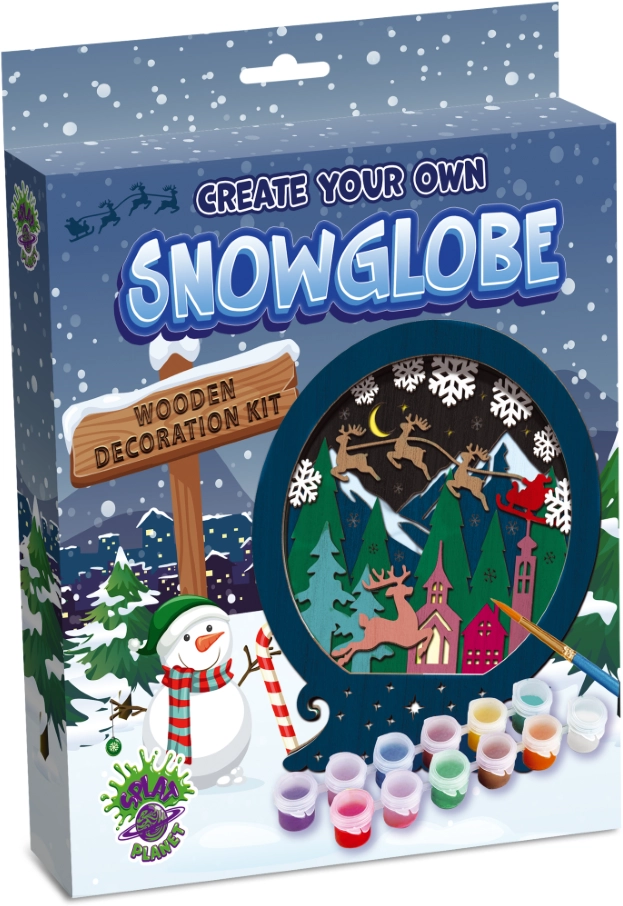 Splat Planet Wooden 3D Coloring Set