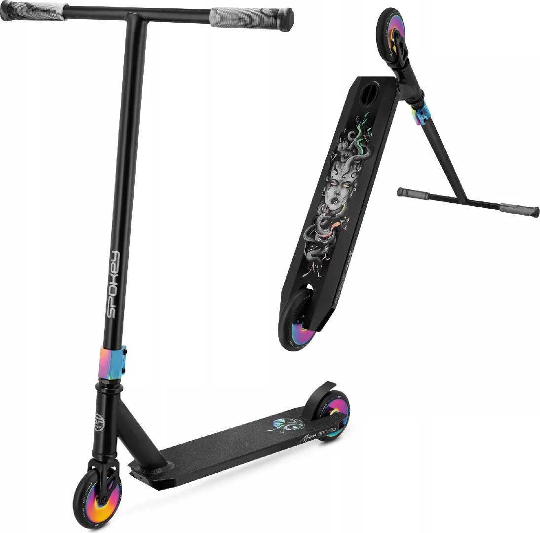 Stunt scooter with a holographic deck
