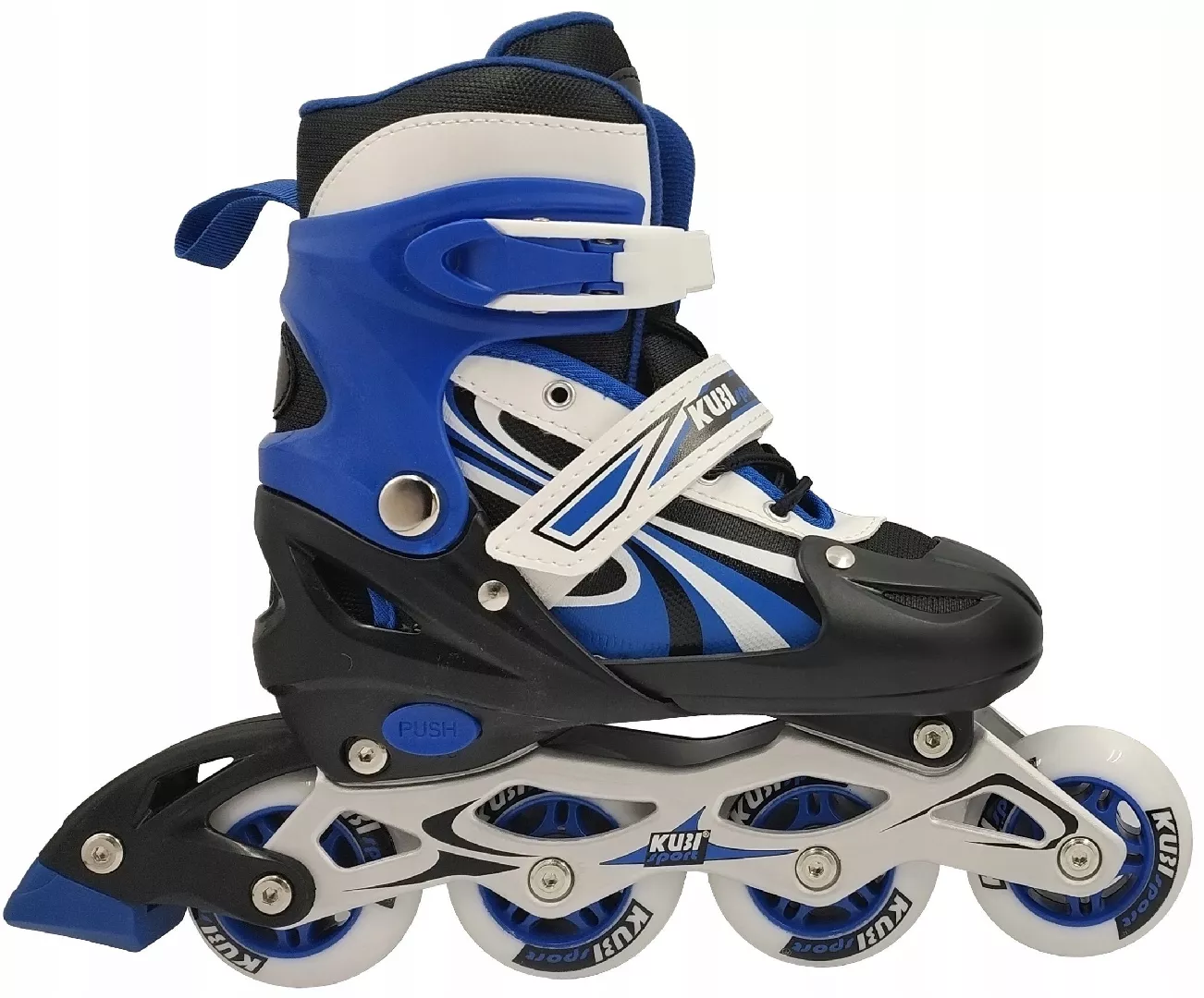 Children`s Adjustable Blue Solid Roller Skates