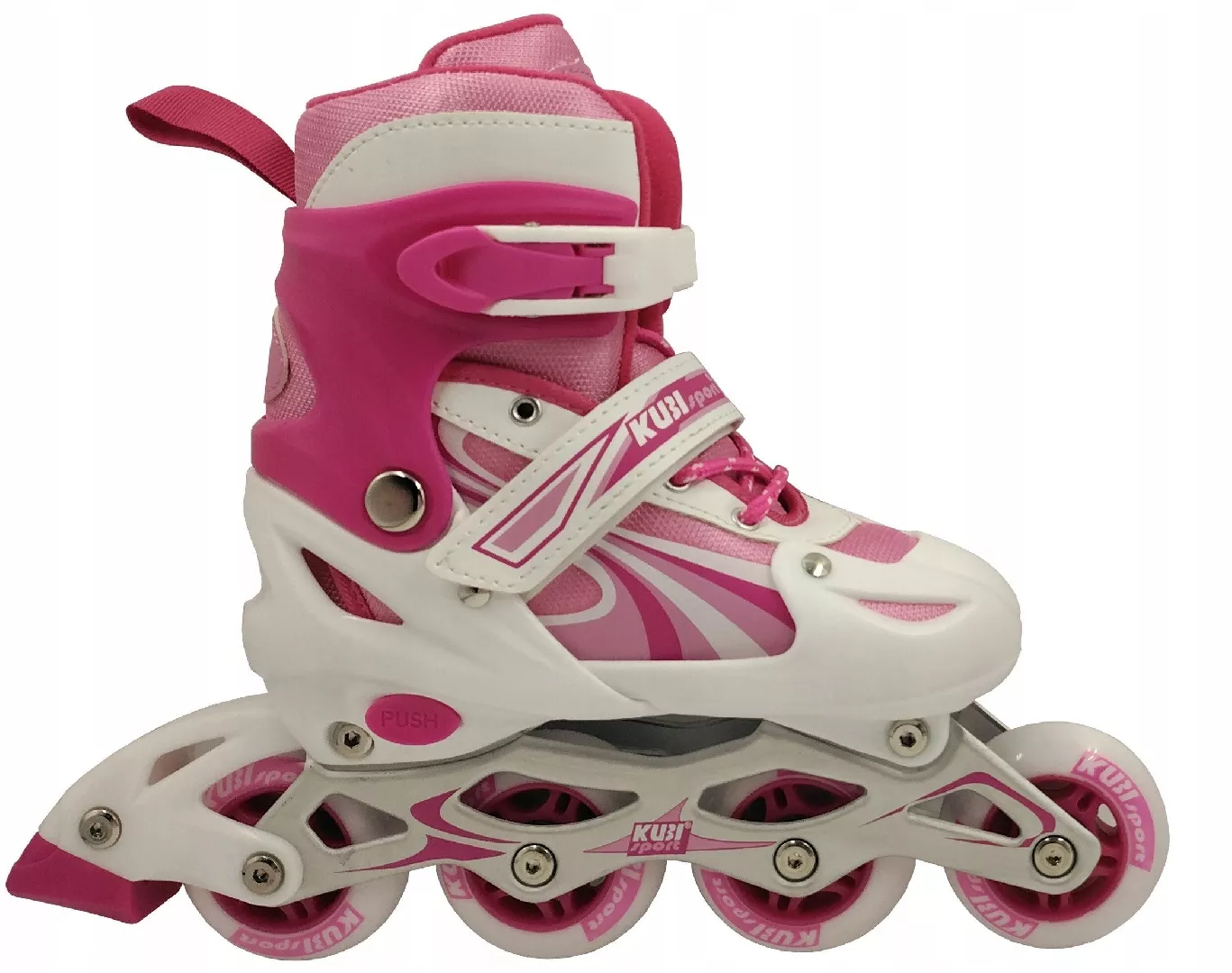 Children`s Adjustable Pink Solid Roller Skates