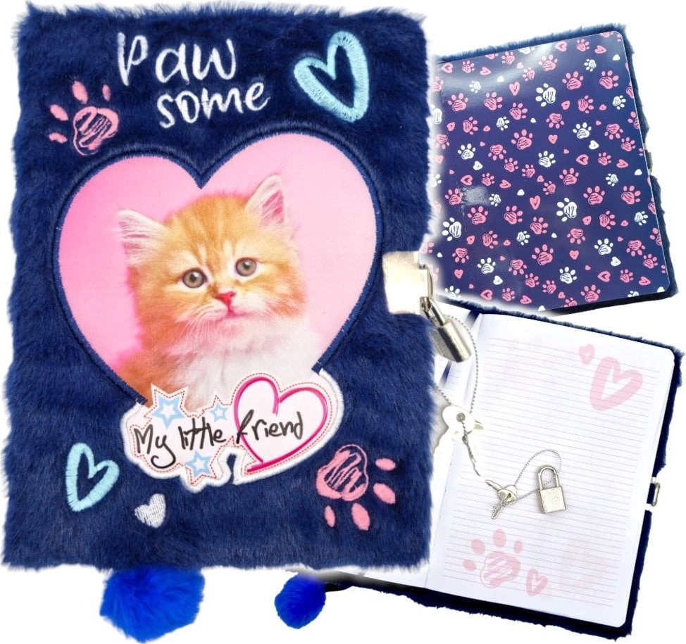 Diary with a padlock hairy A5