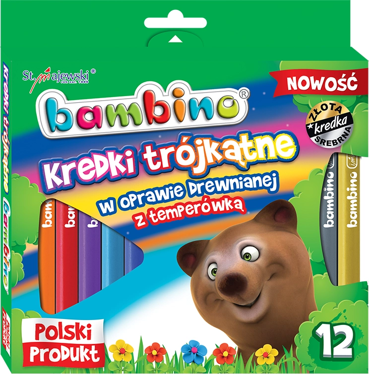 St. Majewski Kredki BAMBINO w oprawie