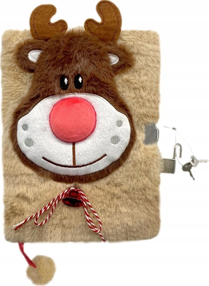 Diary with a padlock 3D hairy