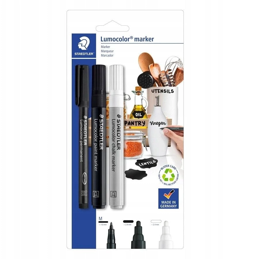 STAEDTLER Marker Set Lumocolor 3St. BK
