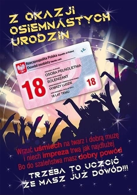 Stamp Karnet Party naklejany B6+koperta Urodziny