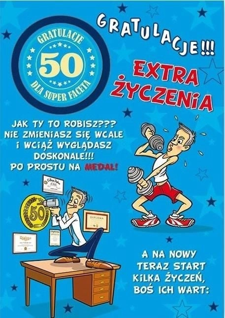Stamp Karnet Party naklejany B6+koperta Urodziny